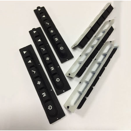 喷涂镭雕背胶按键